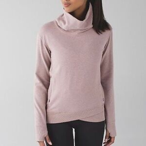 Lululemon On The Double Pullover Heathered Bark Berry 4